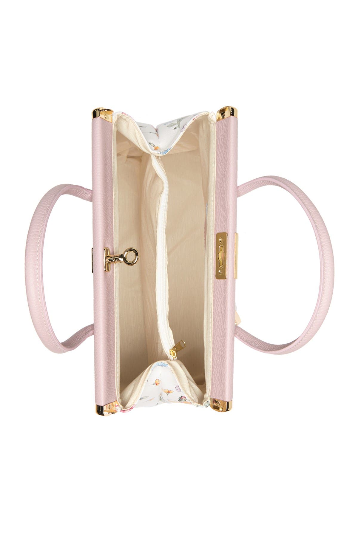 RENATA CORSI Floral Leather Shoulder Bag, Alternate, color, 