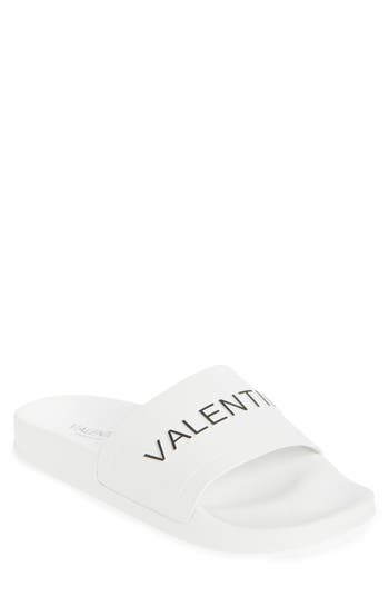 Valentino By Mario Valentino Giano Slide Sandal In White