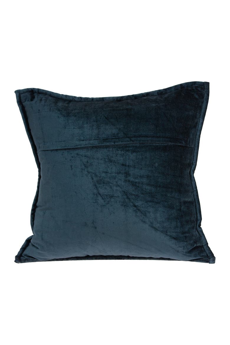 Cerro Transitional Solid Quilted Pillow - 20" x 20" - Dark Blue, Alternate, color, DARK BLUE