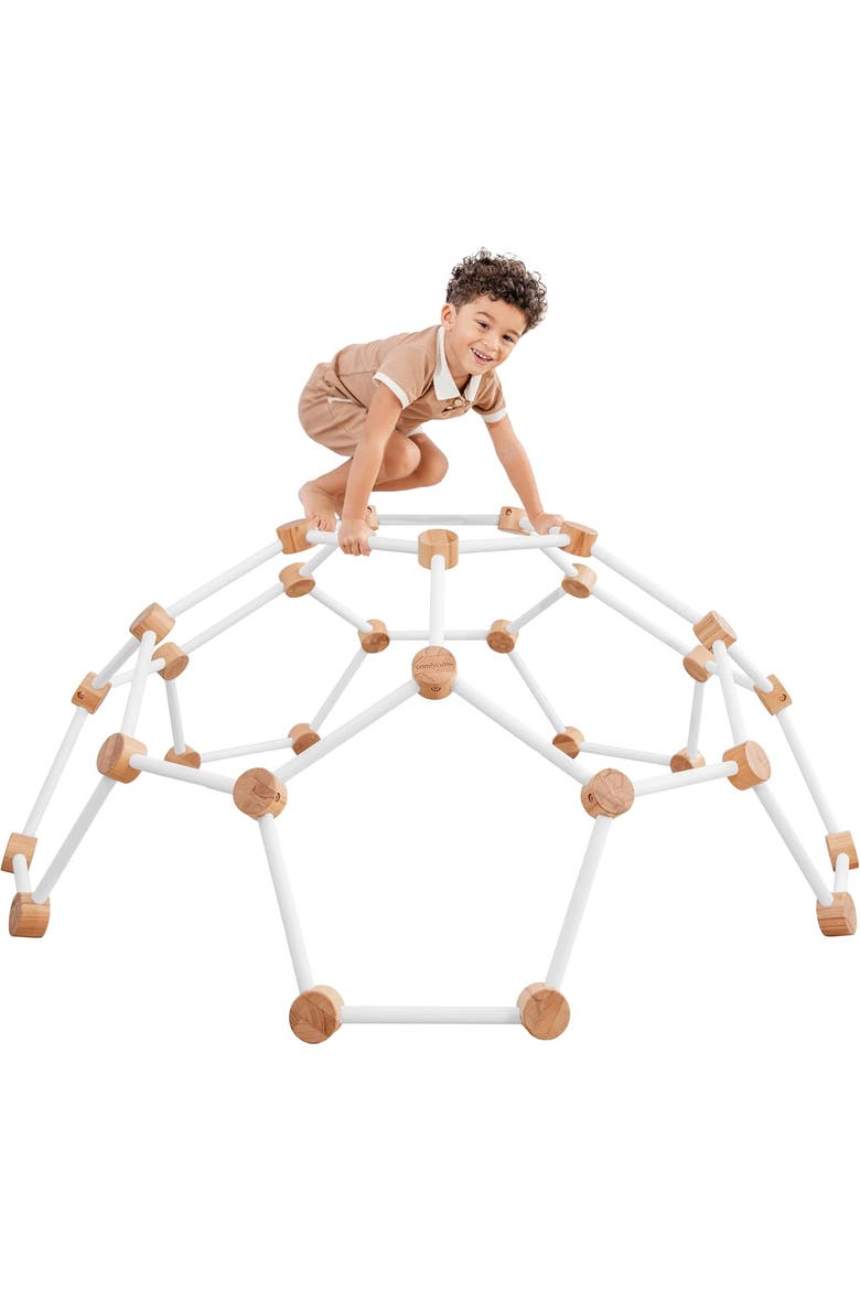 Wooden Climber for Kids, Main, color, White