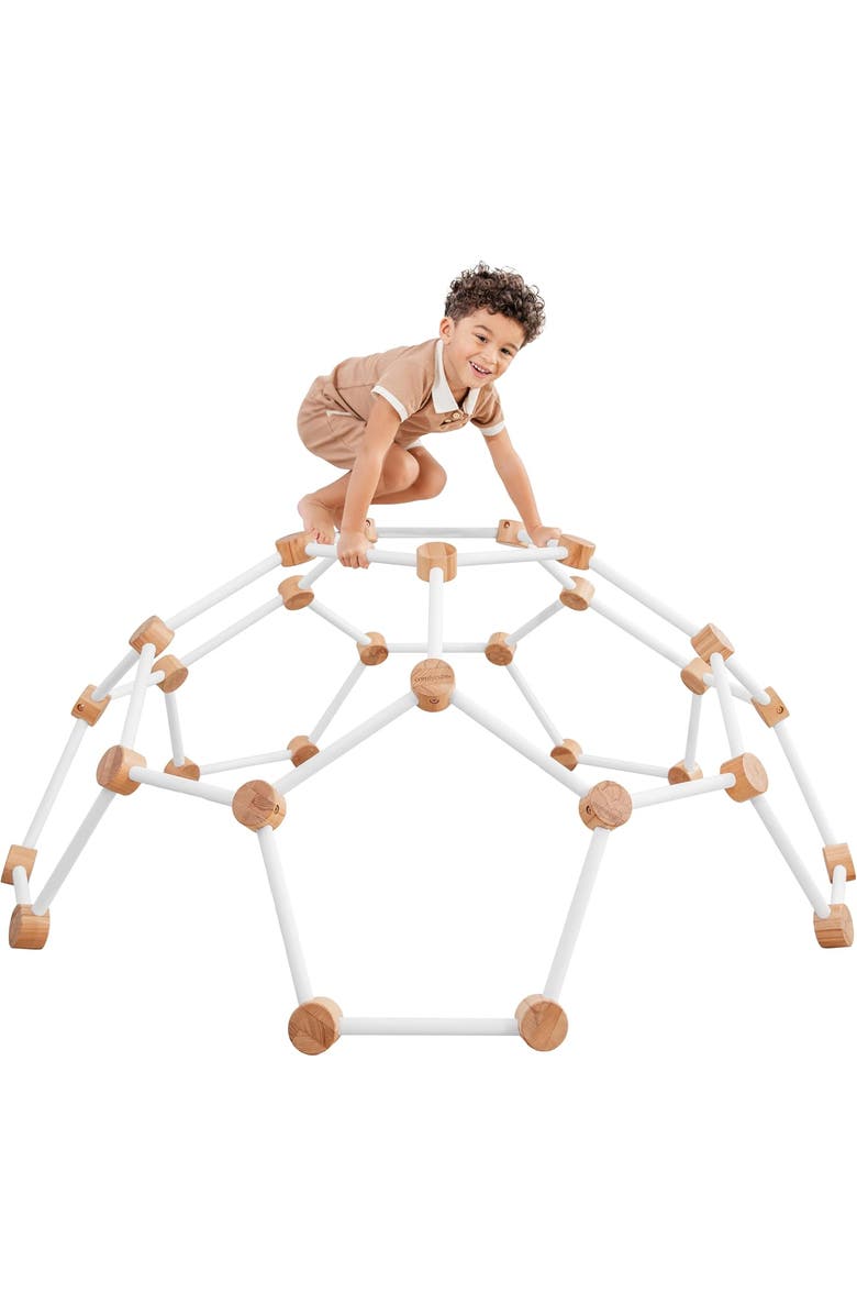 Comfy Cubs Wooden Climber for Kids, Main, color, White