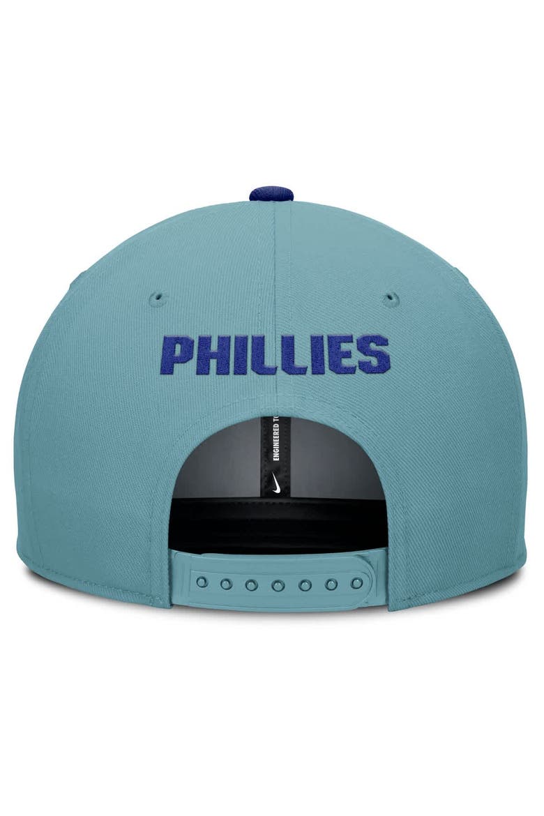 Men's Nike  Turquoise Philadelphia Phillies Father's Day Pro Performance Snapback Hat, Alternate, color, Turquoise