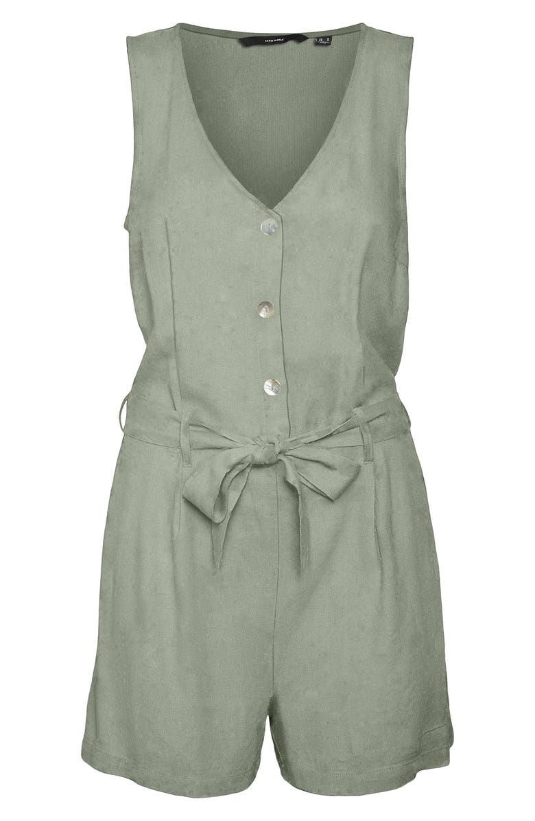 VERO MODA Jesmilo Belted Romper, Alternate, color, 