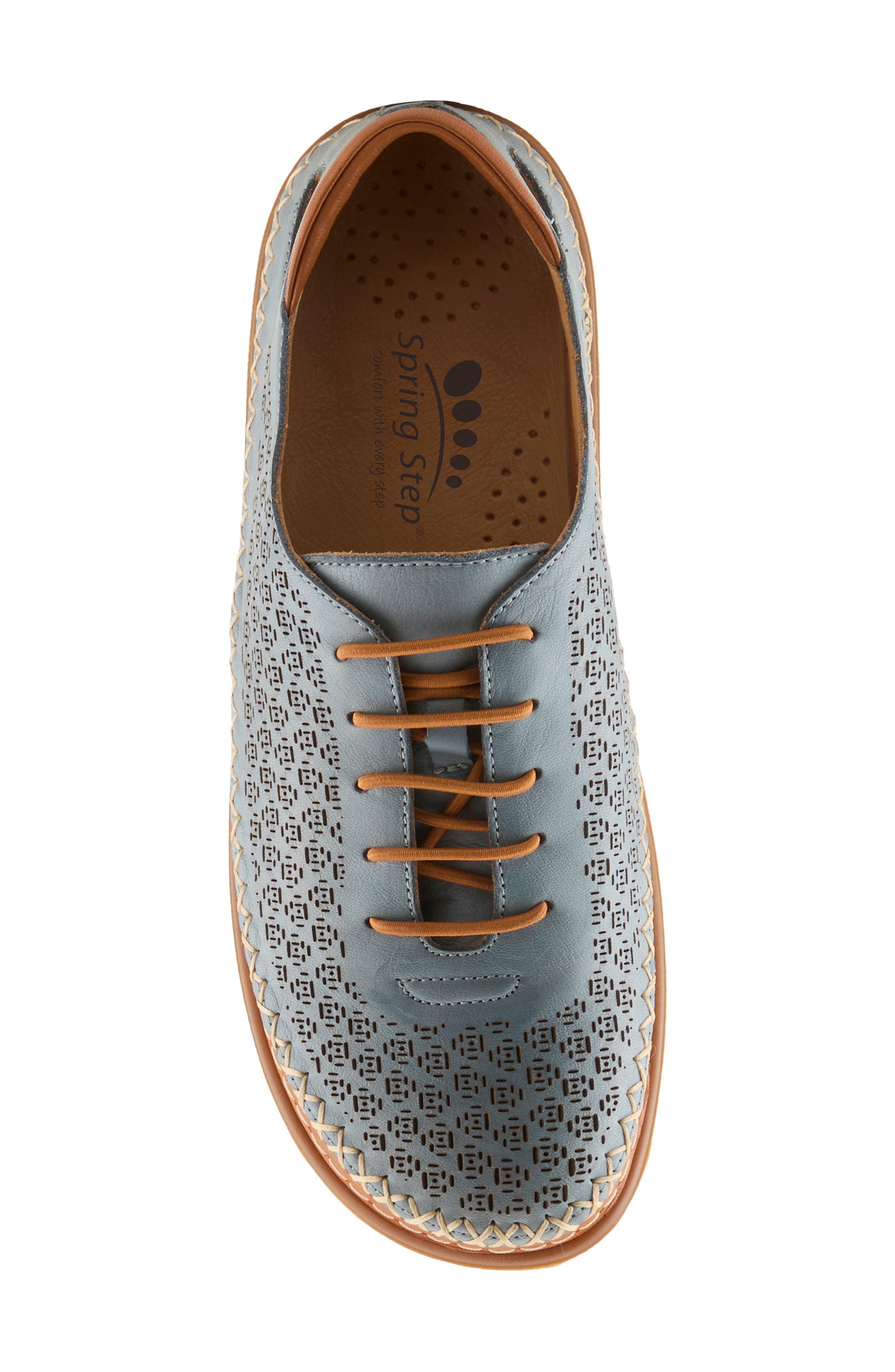 Janell Laser Cut Sneaker, Alternate, color, BLUE