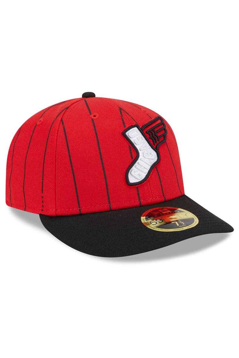Men's New Era Red/Black Chicago White Sox 2025 City Connect Low Profile 59FIFTY Fitted Hat, Alternate, color, Red