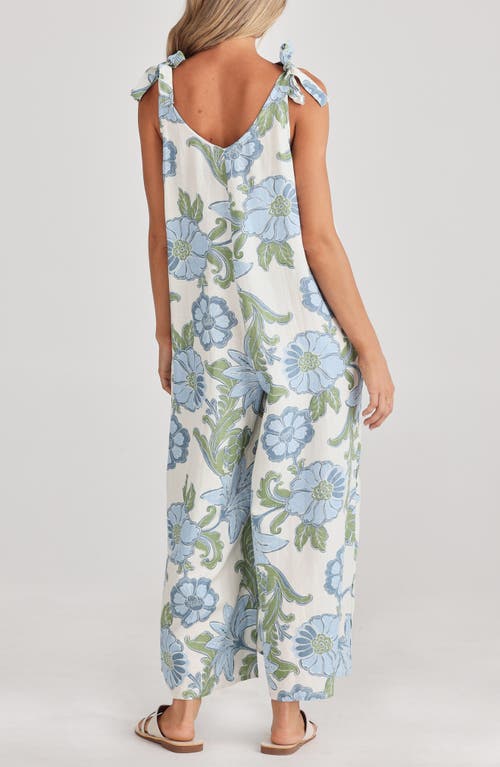 TALISMAN THE LABEL TALISMAN THE LABEL TEMPLE FLORAL WIDE LEG JUMPSUIT