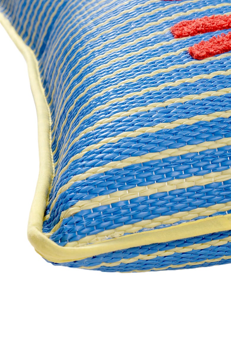 Rajpath Embroidery Polypropylene Cushion 12X20 In, Alternate, color, Blue