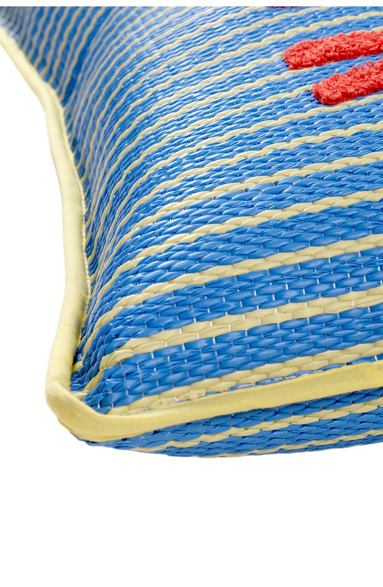 Zsa Zsa Zsu Rajpath Embroidery Polypropylene Cushion 12X20 In, Alternate, color, Blue