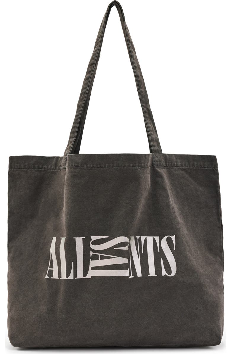 AllSaints Oppose Shopper Tote, Main, color,