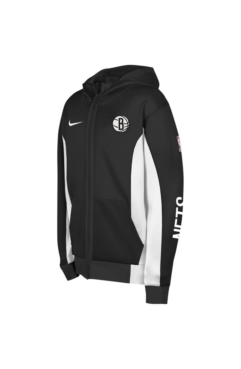 Nike Youth Nike Black Brooklyn Nets Showtime Performance Full-Zip Hoodie, Alternate, color, 