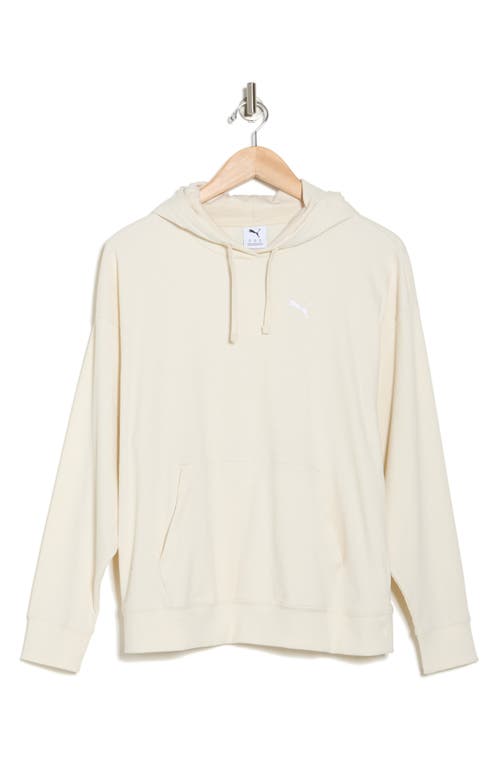 Puma Essential Comfort Rib Hoodie In Alpine Snow