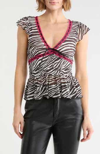 Flutter Sleeve Babydoll Top