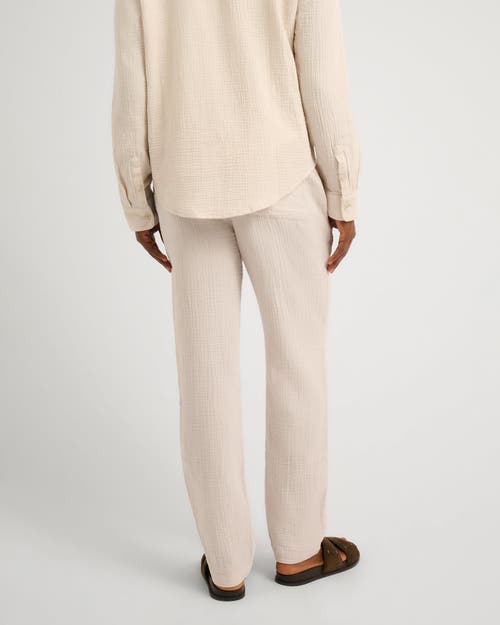 Onia Cotton Gauze Pull-on Pant In Gray