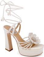 Badgley Mischka Collection Wanette Ankle Wrap Platform Sandal