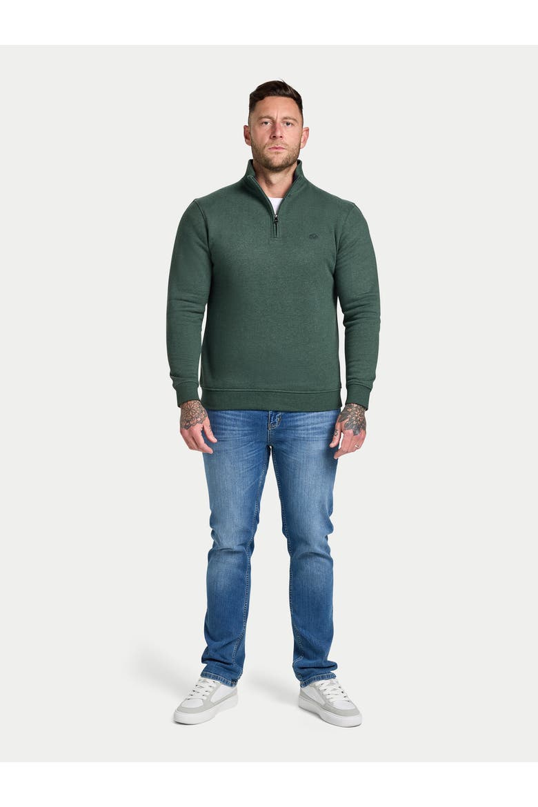Classic Jersey Quarter Zip Sweatshirt, Alternate, color, Forest