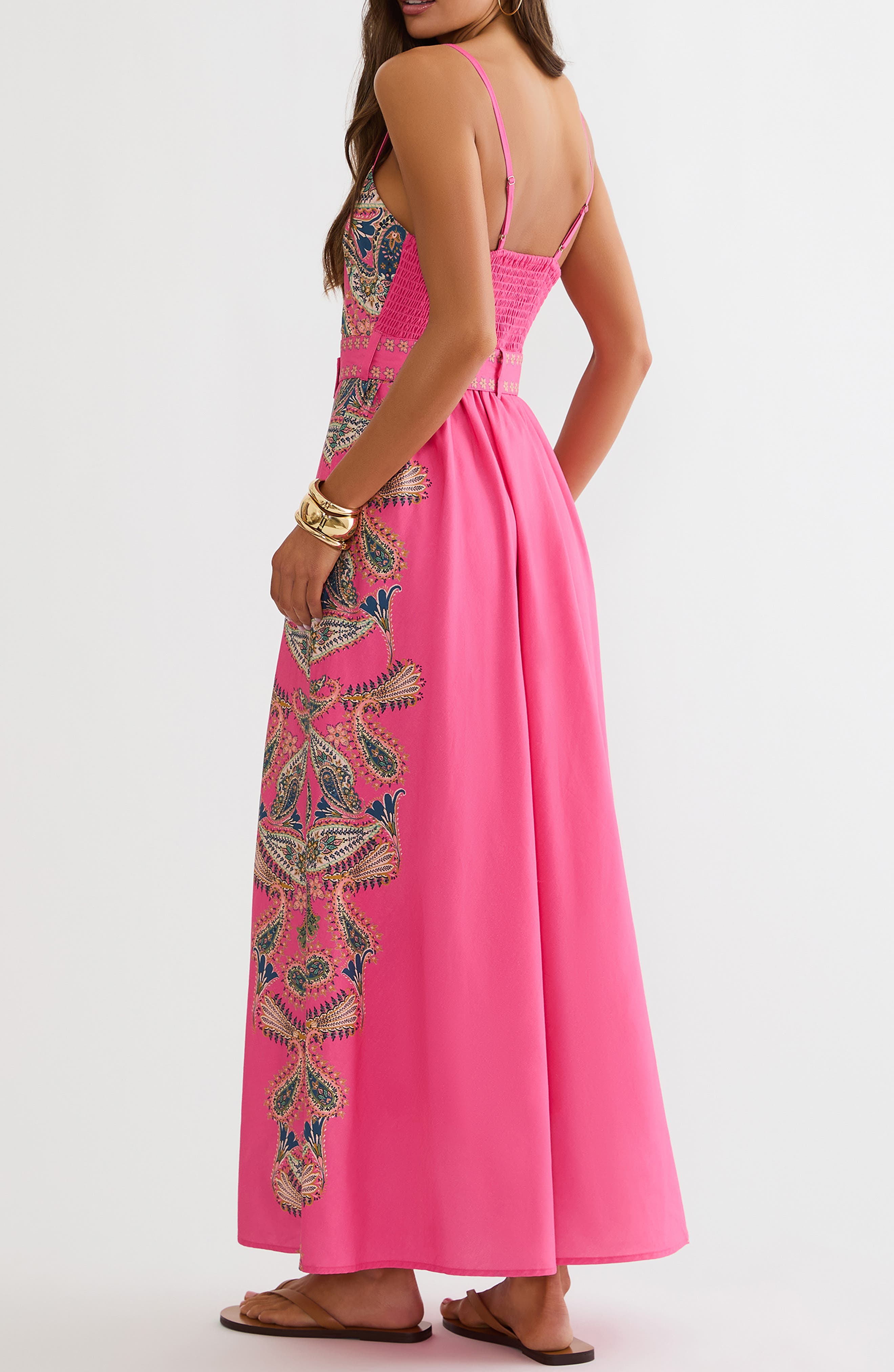 rayanne floral maxi dress LEO LIN - Rianne Floral Appliqu Maxi Dress