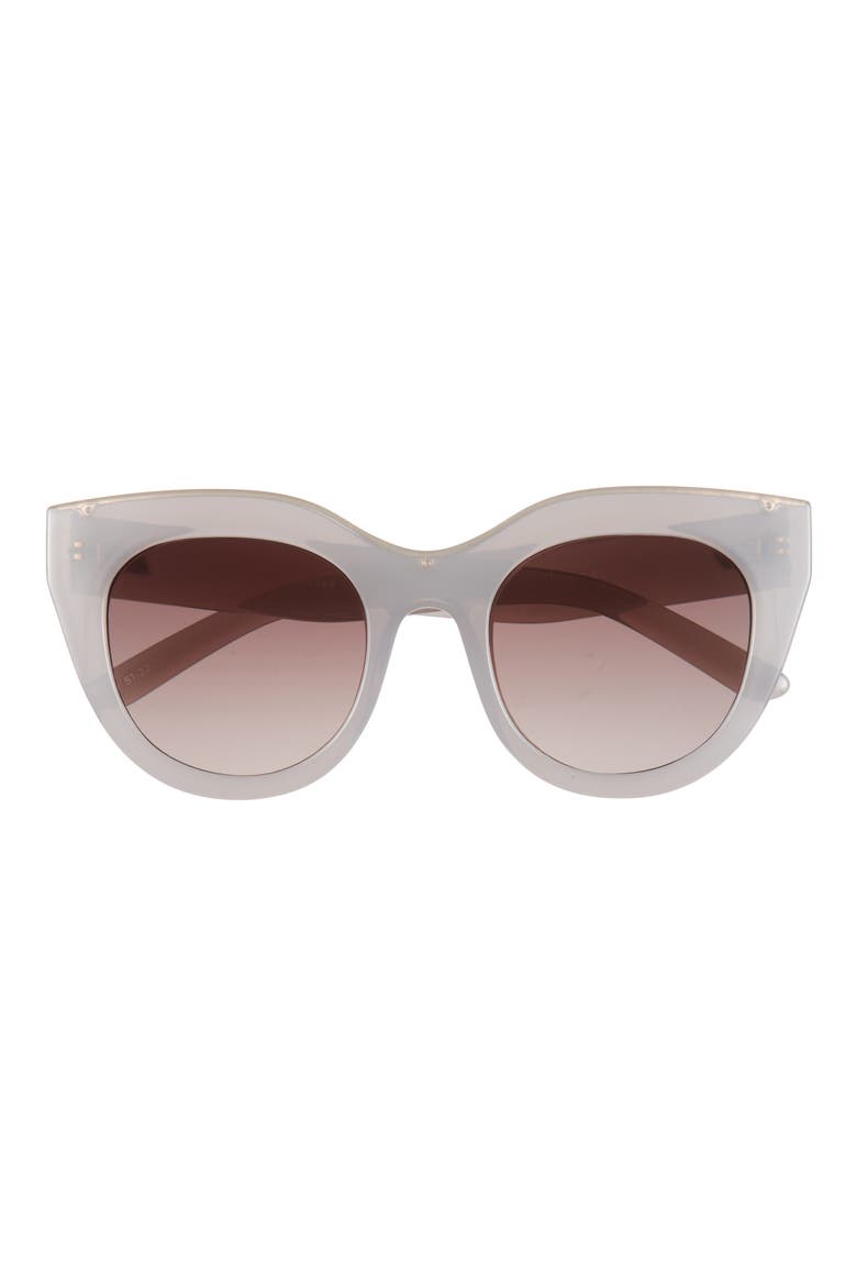 Air Heart 51mm Gradient Cat Eye Sunglasses, Main, color, SMOKE / BROWN