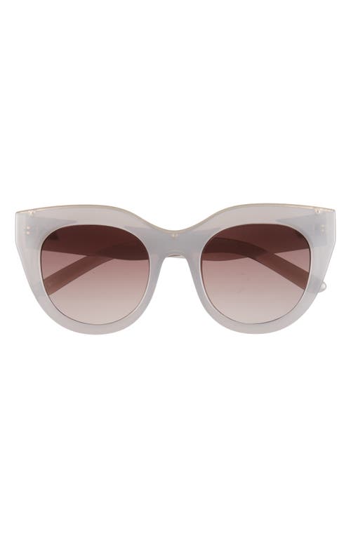 Le Specs Air Heart 51mm Gradient Cat Eye Sunglasses In White