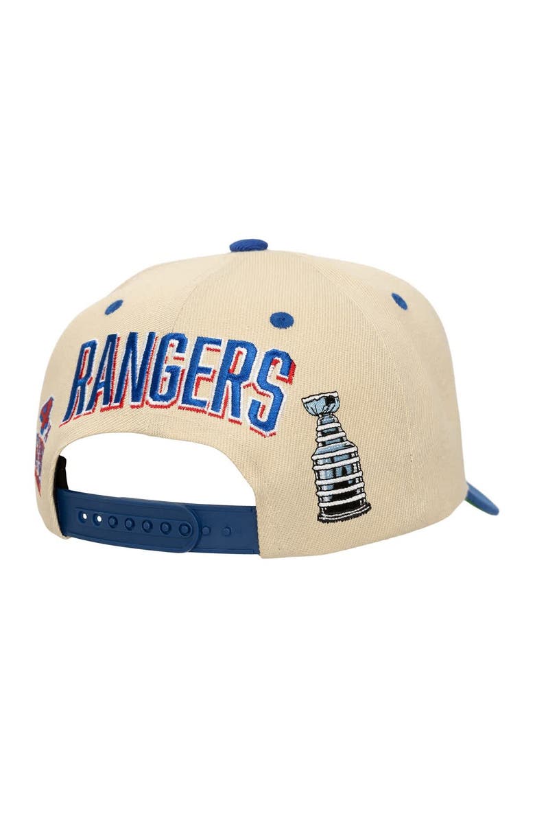 Mitchell 
Ness Men
s Mitchell 
Ness  Cream New York Rangers Soul Legacy Defined Two-Tone Pro Crown Adjustable Hat, Alternate, color, 