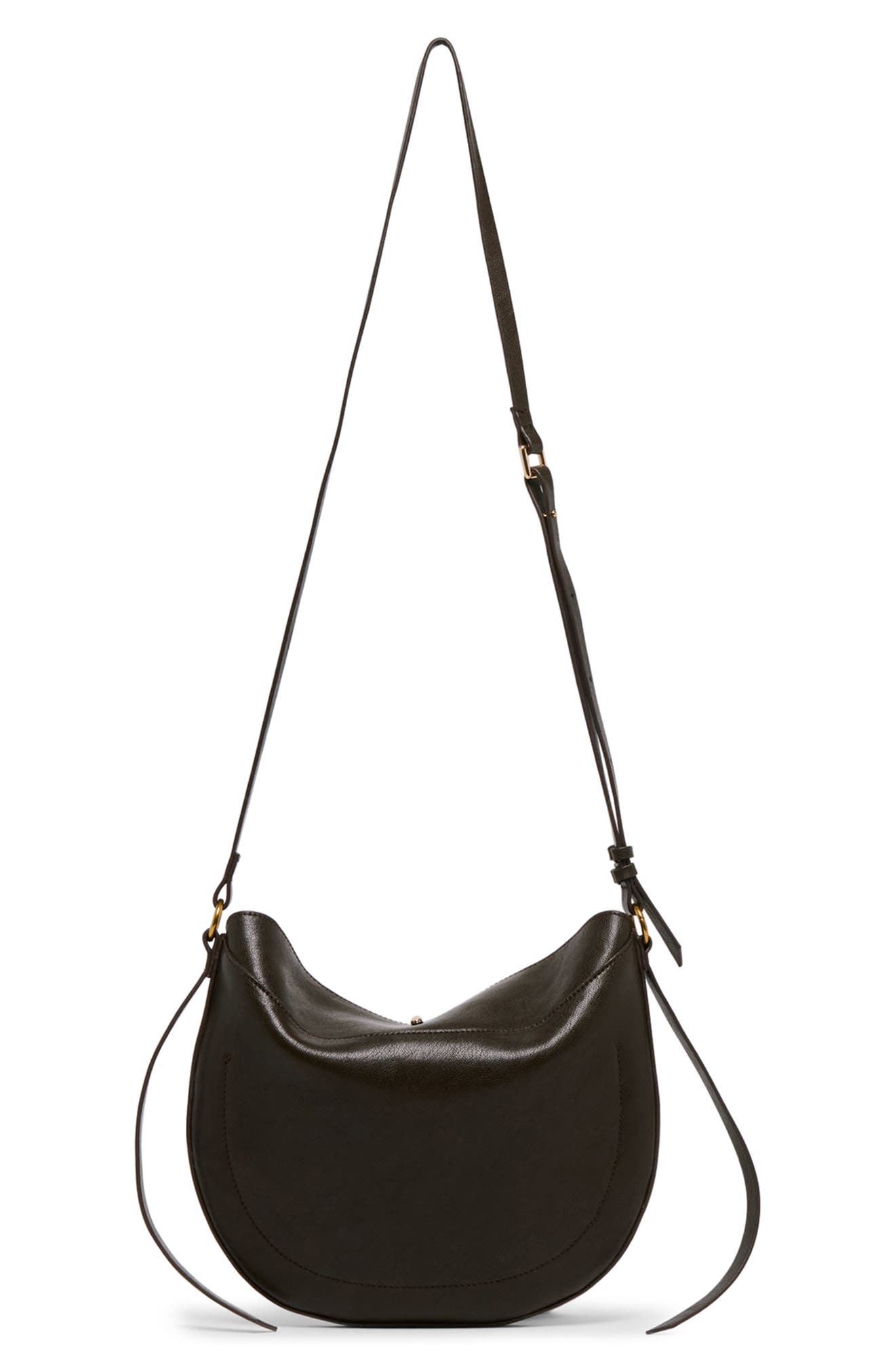 Bennett Faux Leather & Suede Crossbody Bag, Alternate, color, ESPRESSO