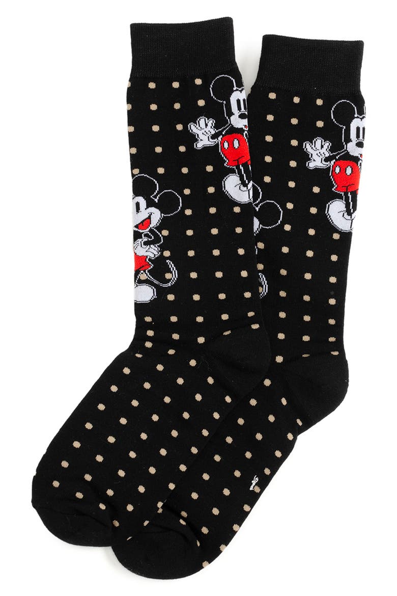 x Disney Mickey & Friends Assorted 3-Pack Cotton Blend Dress Socks & Lapel Pin Gift Box Set, Alternate, color, MICKEY MULTI