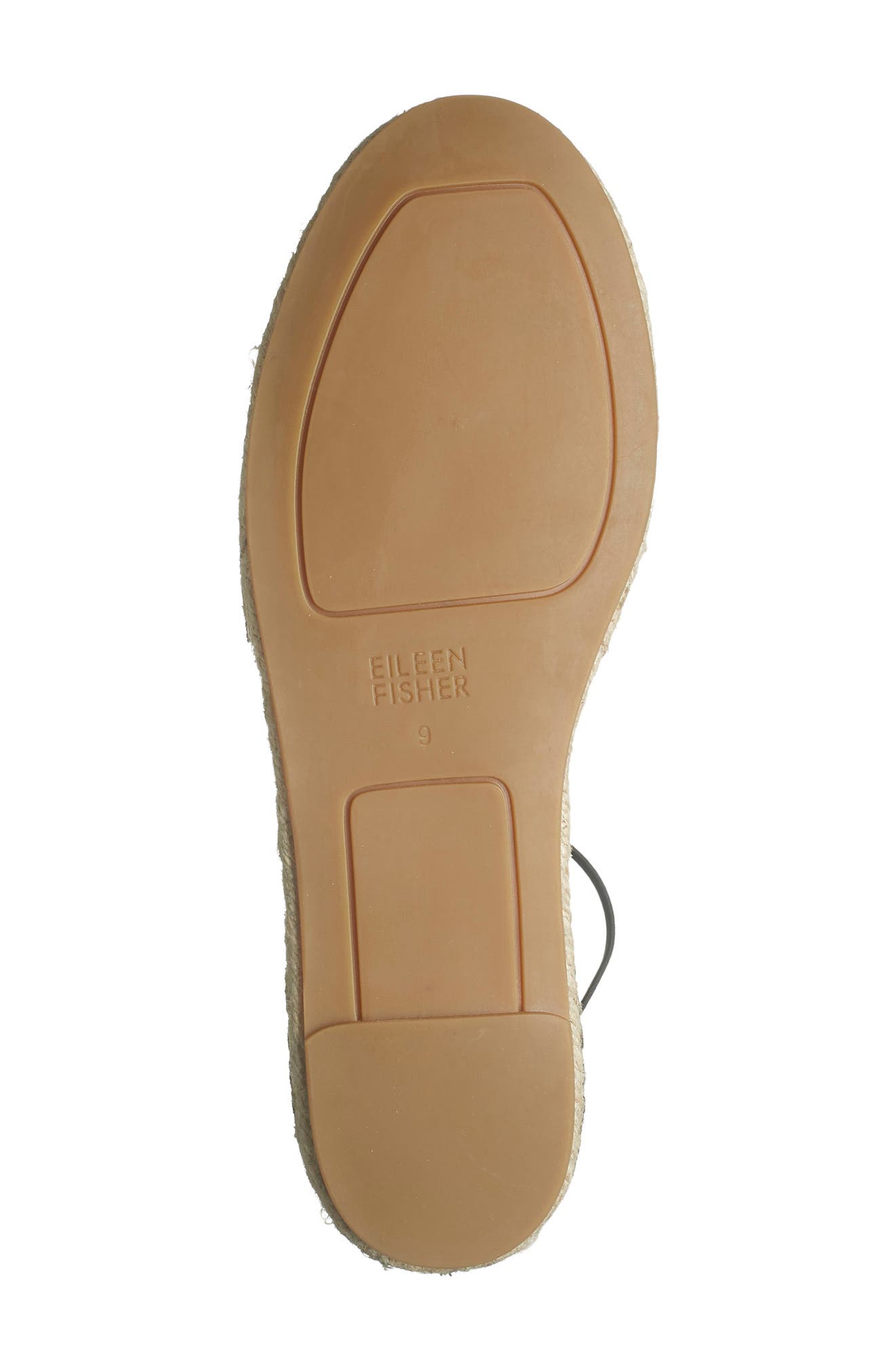 Eileen Fisher Lace-Up Espadrille Sandal, Alternate, color, Black