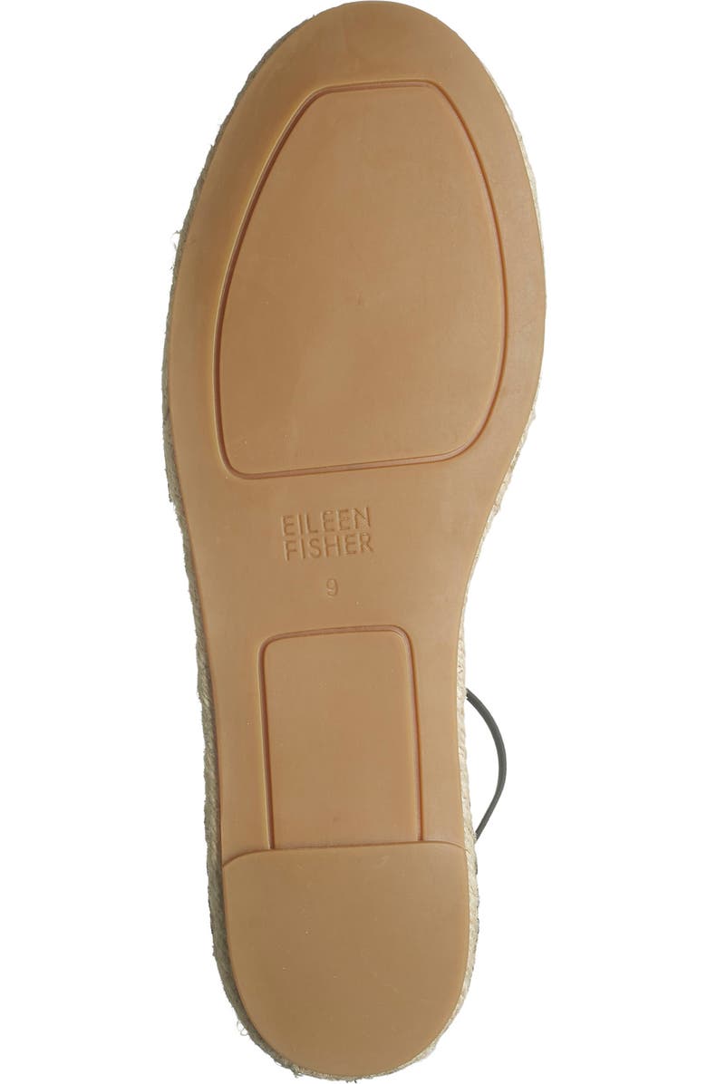 Eileen Fisher Lace-Up Espadrille Sandal, Alternate, color, Black