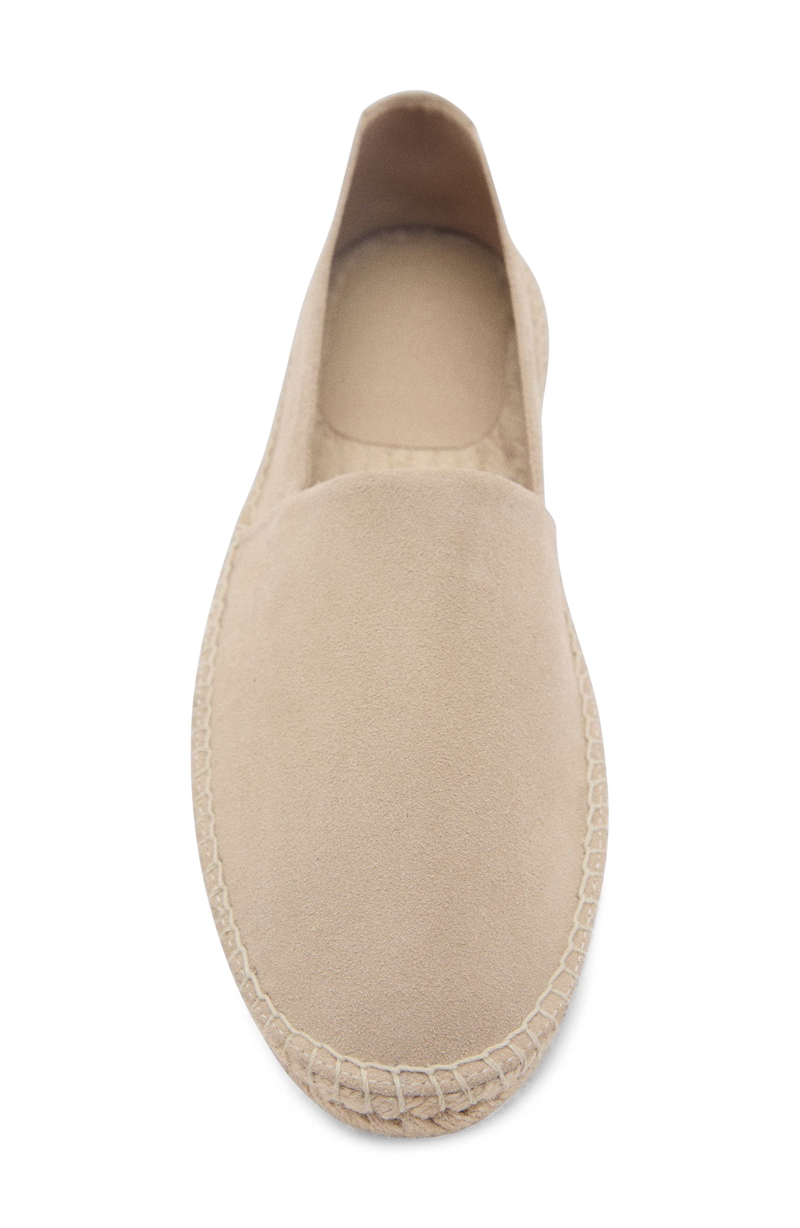 MANGO Suede Espadrille, Alternate, color, Sand