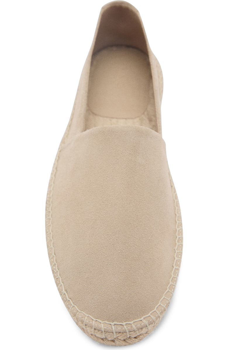MANGO Suede Espadrille, Alternate, color, Sand
