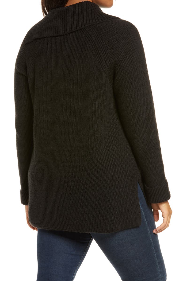 Vince Camuto Split Neck Sweater, Alternate, color,
