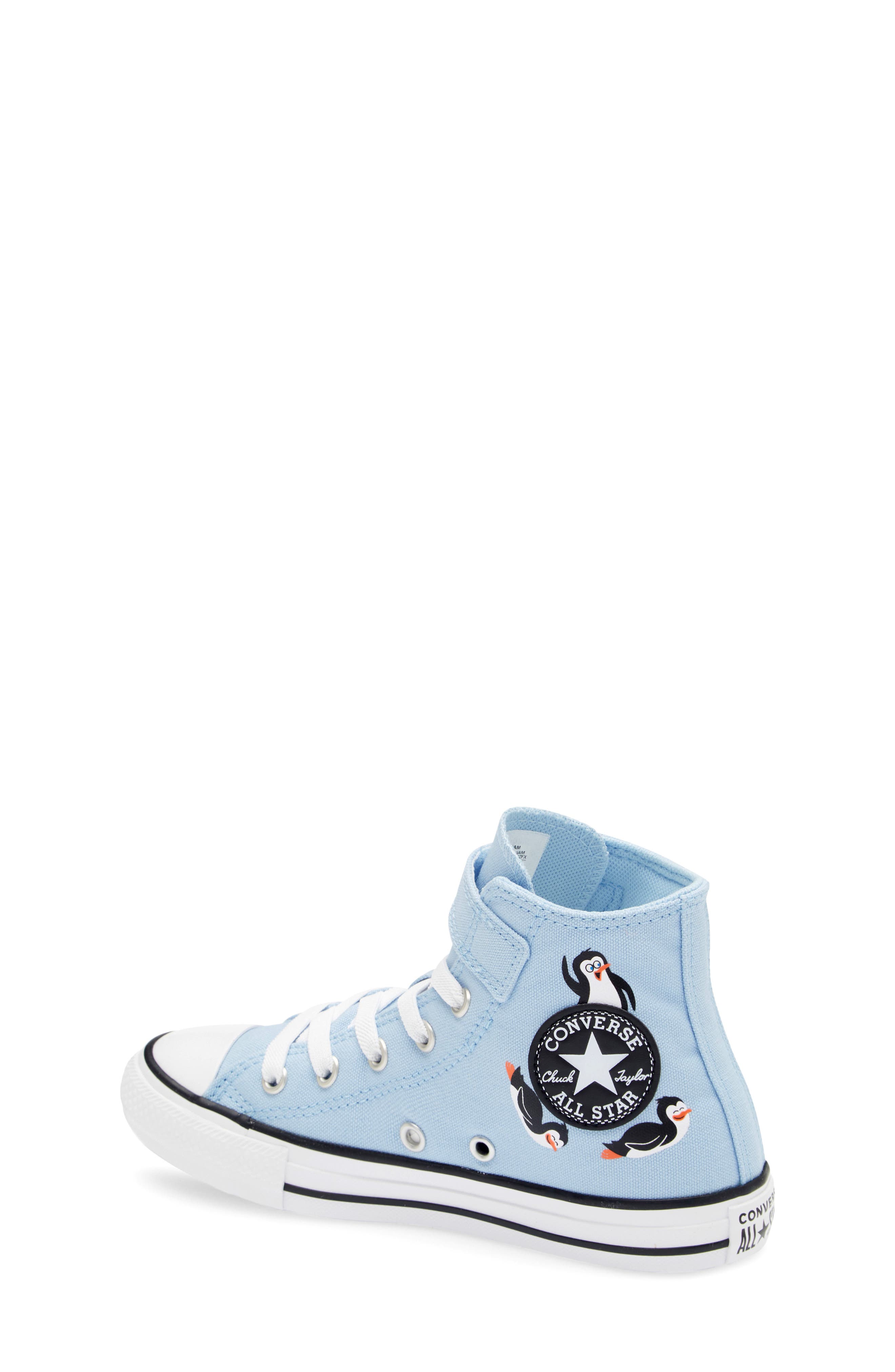 Converse Penguin All Star Easy On Canvas High Top Sneaker, Alternate, color, Blue It/ Black/ White