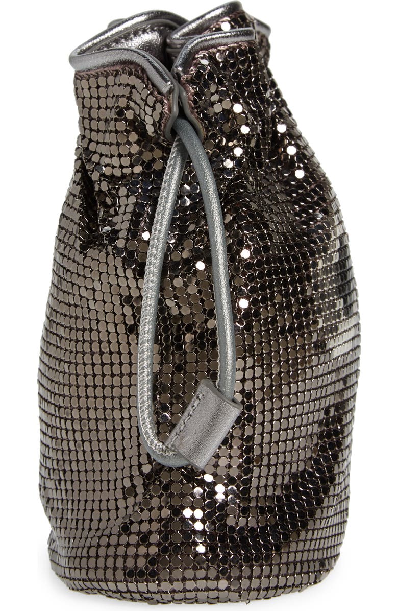 Anya Hindmarch Eyes Metal Mesh Drawstring Pouch, Alternate, color,