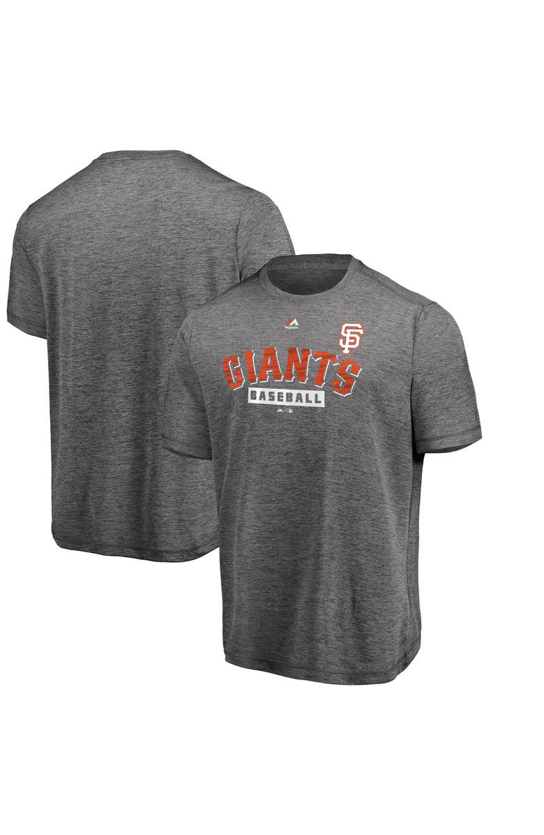 MAJESTIC Men's Majestic Gray San Francisco Giants Official Fandom Cool Base T-Shirt, Main, color, 