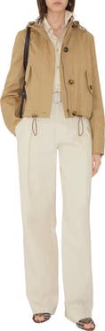 Burberry Short Gabardine Parka