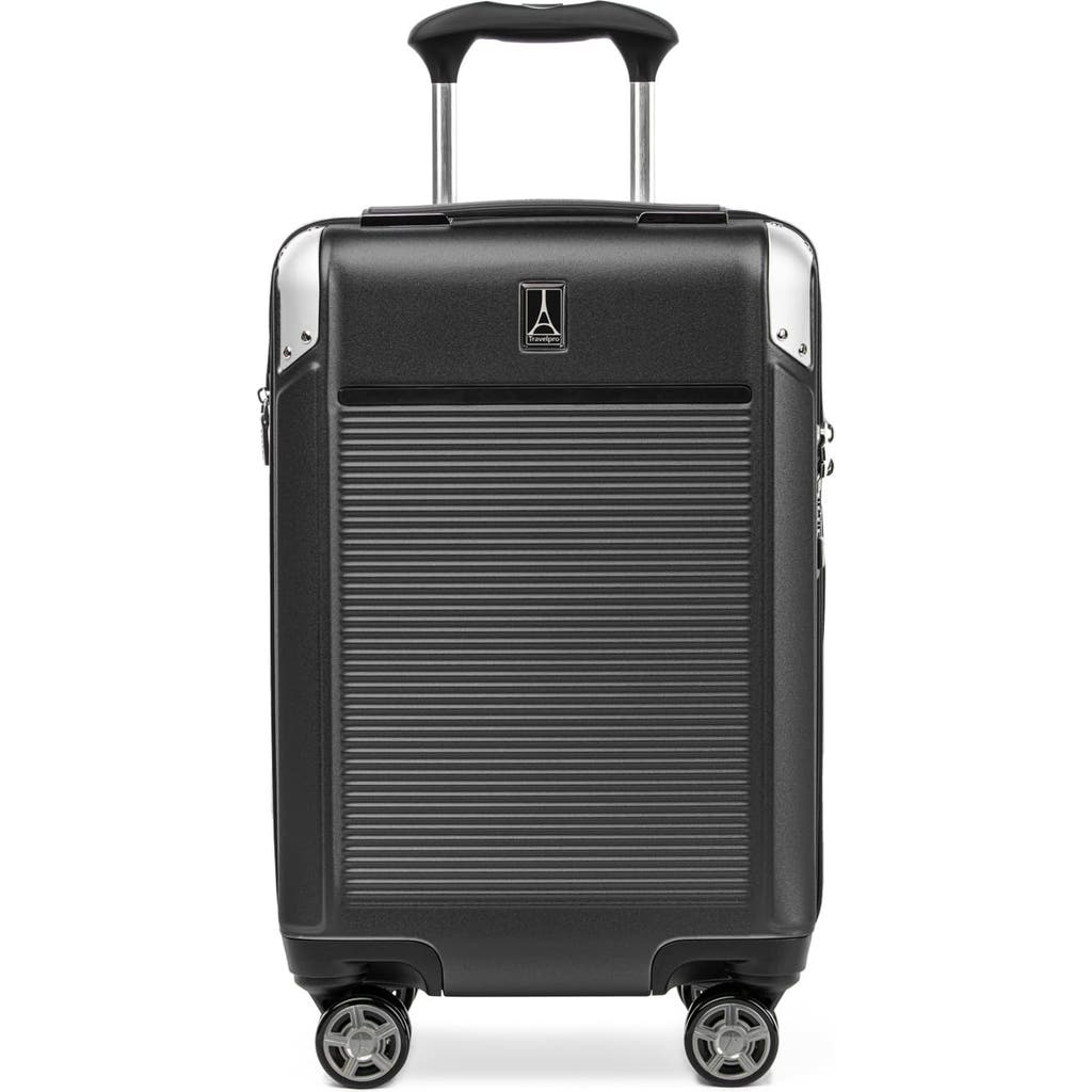 Travelpro Platinum Elite Hardside Expandable Compact Carry-on 20-inch Spinner In Shadow Black