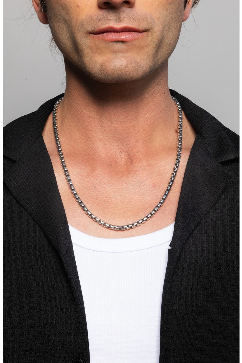 Men's Jasper Chain Necklace, Alternate, color, SILVER