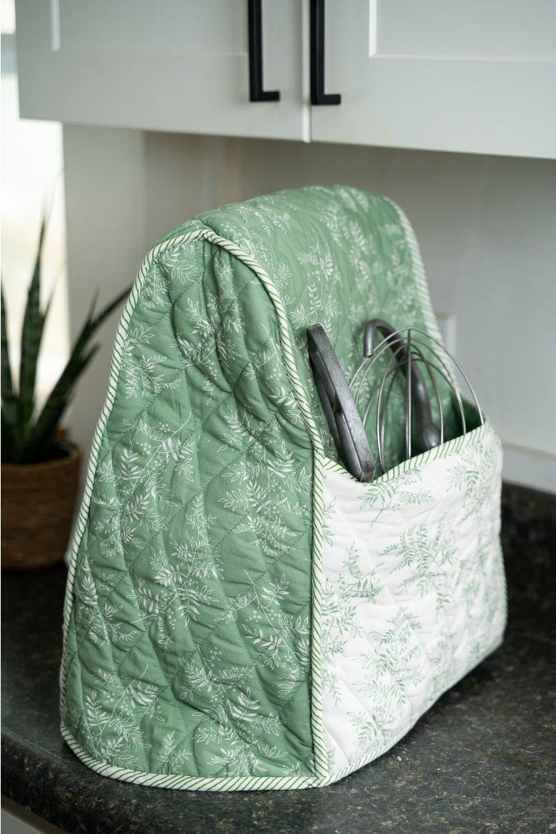 Fern Stand Mixer Cozy, Alternate, color, Green