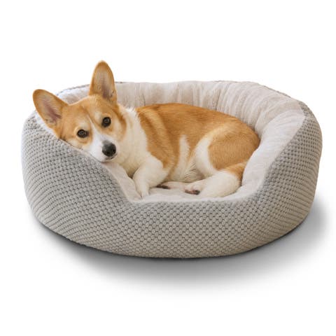 Essential Pineapple Velvet Donut Cuddler Pet Bed