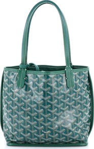 Pre-Owned Goyard Anjou Reversible Tote Coated Canvas Mini