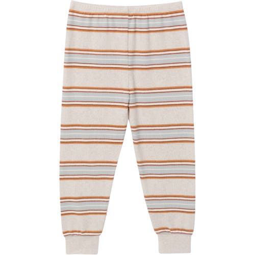 Shop Modern Moments™ By Gerber Hacci Pajama Top & Pant Set In Oatmeal Heather Stripe