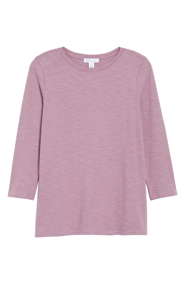 Nordstrom Signature Scoop Neck Cotton Blend Tee, Alternate, color, 