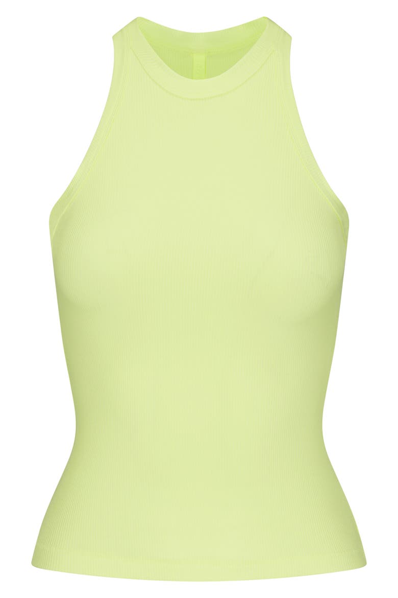 Soft Lounge High Crewneck Tank, Alternate, color, LEMONADE
