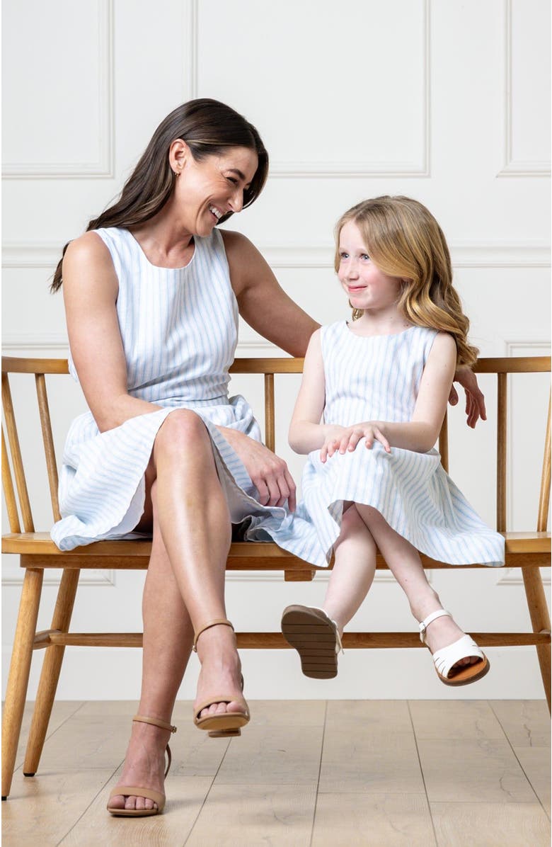 Hope & Henry Women's Linen Open Back Sundress, Alternate, color, 