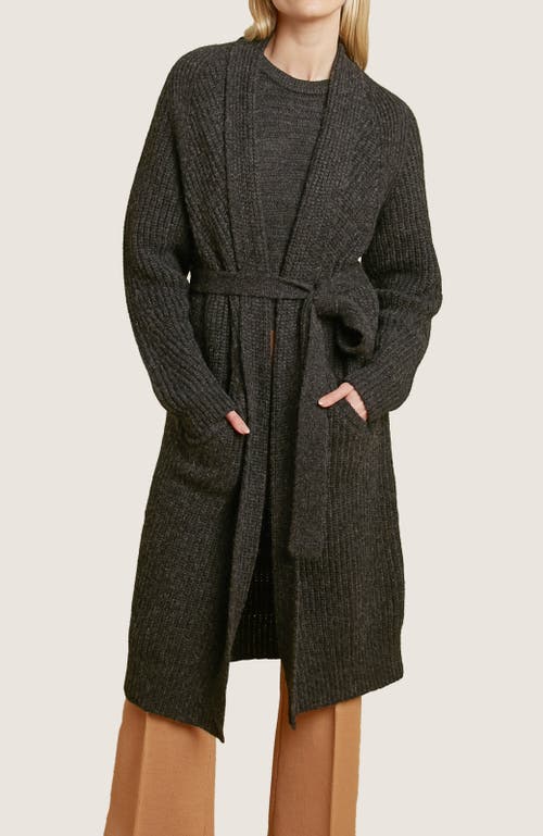 Oyun Erte Long Cardigan In Caviar
