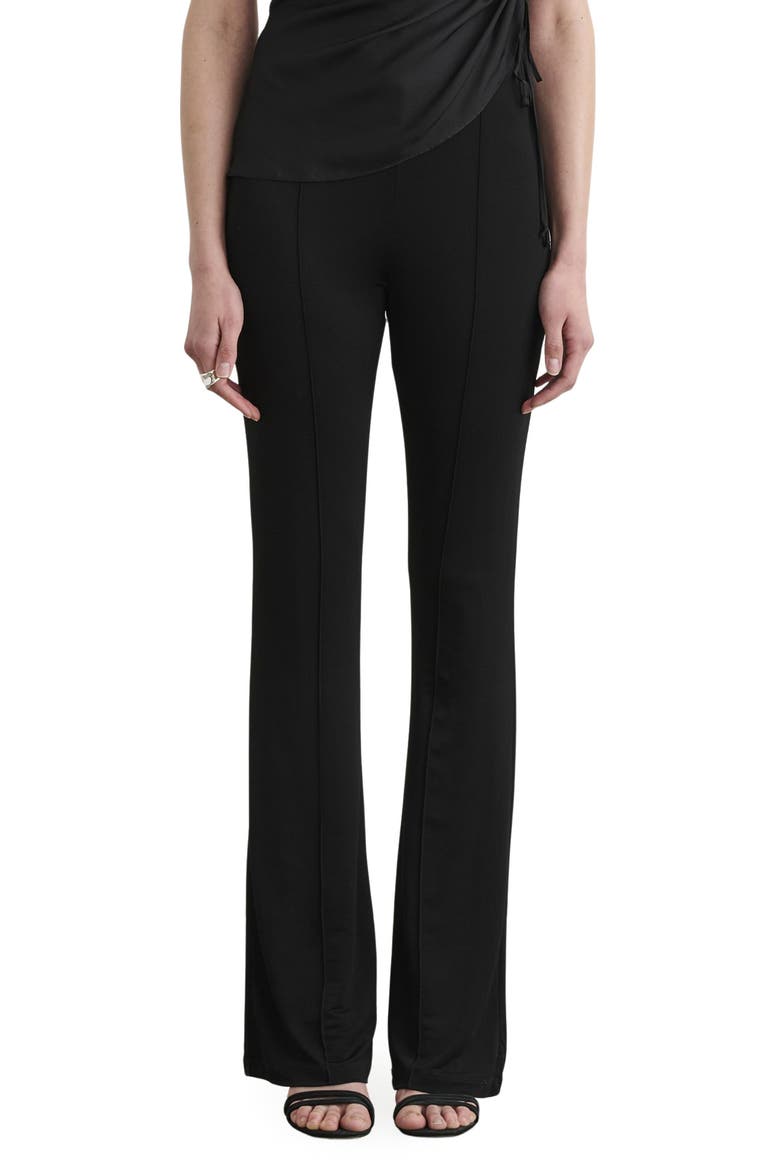 Gemma Seamed Pull-On Pants, Main, color, JET