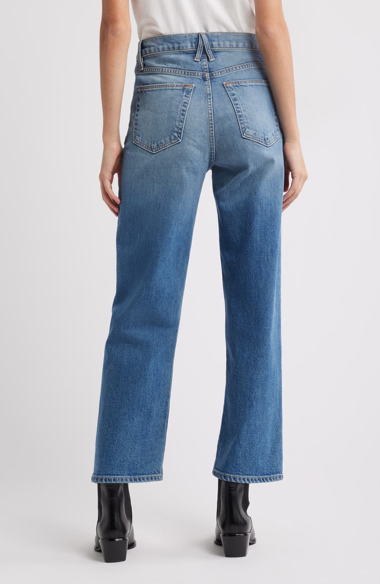 SLVRLAKE London High Waist Ankle Straight Leg Jeans, Alternate, color, Nothing To Lose