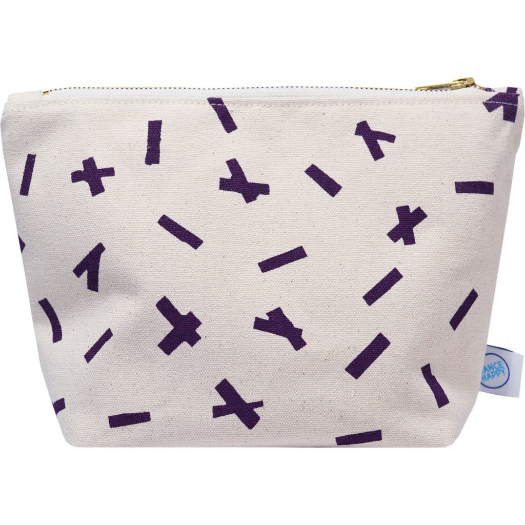 Dance Happy Sprinkles Cosmetic Bag In Italian Plum