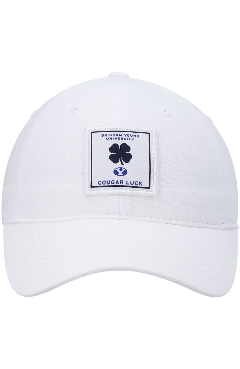 Black Clover Men's White BYU Cougars Dream Adjustable Hat, Alternate, color, White