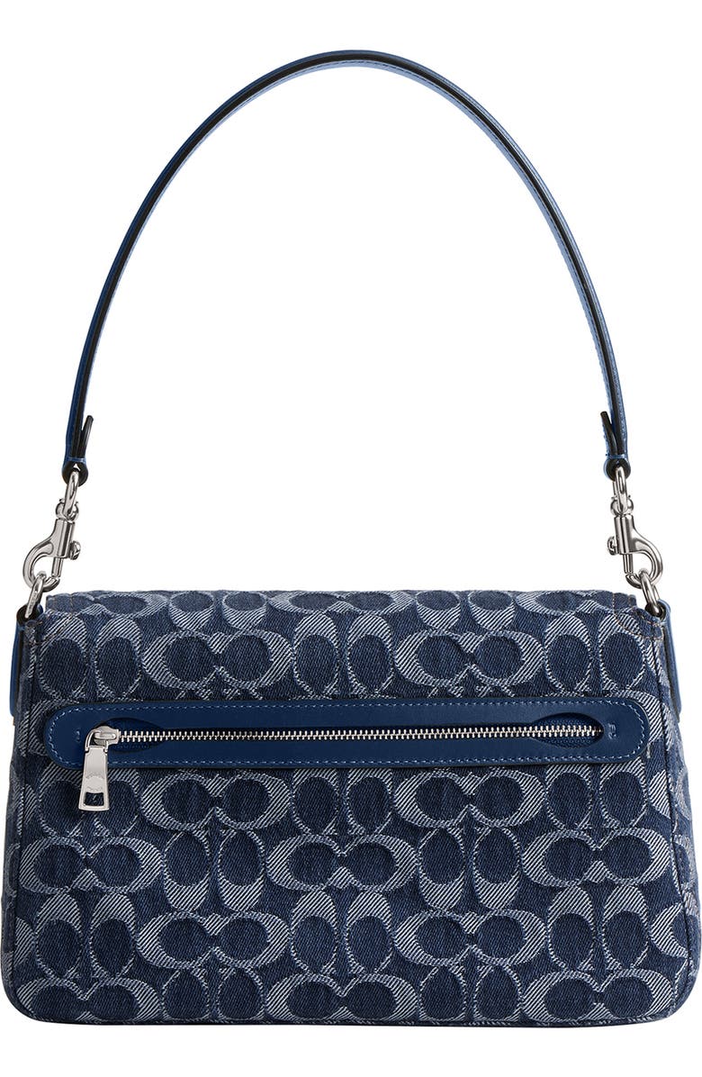 COACH Tabby Soft Signature Washed Denim Shoulder Bag, Alternate, color,