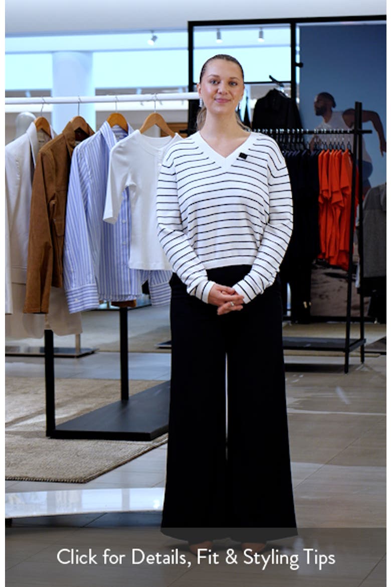 Waverly Crop Stripe Sweater video